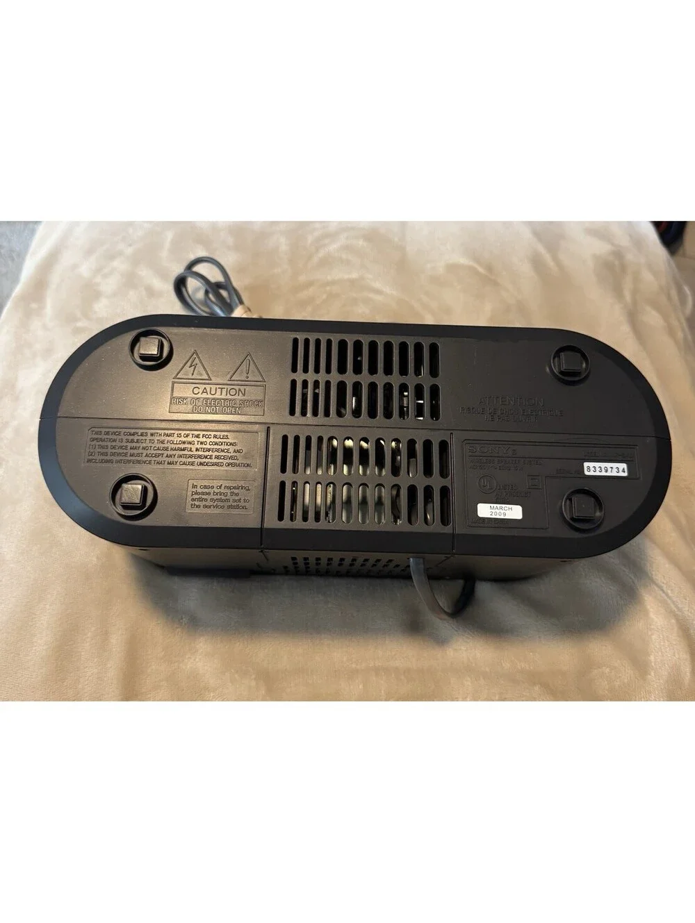 Sony AIR-SA10 Wireless Speaker Black S-AIR Table Speaker With Card